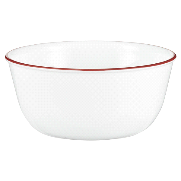 slide 5 of 29, Corelle Livingware Super Soup/Cereal Bowl, Red Floral, 28 oz