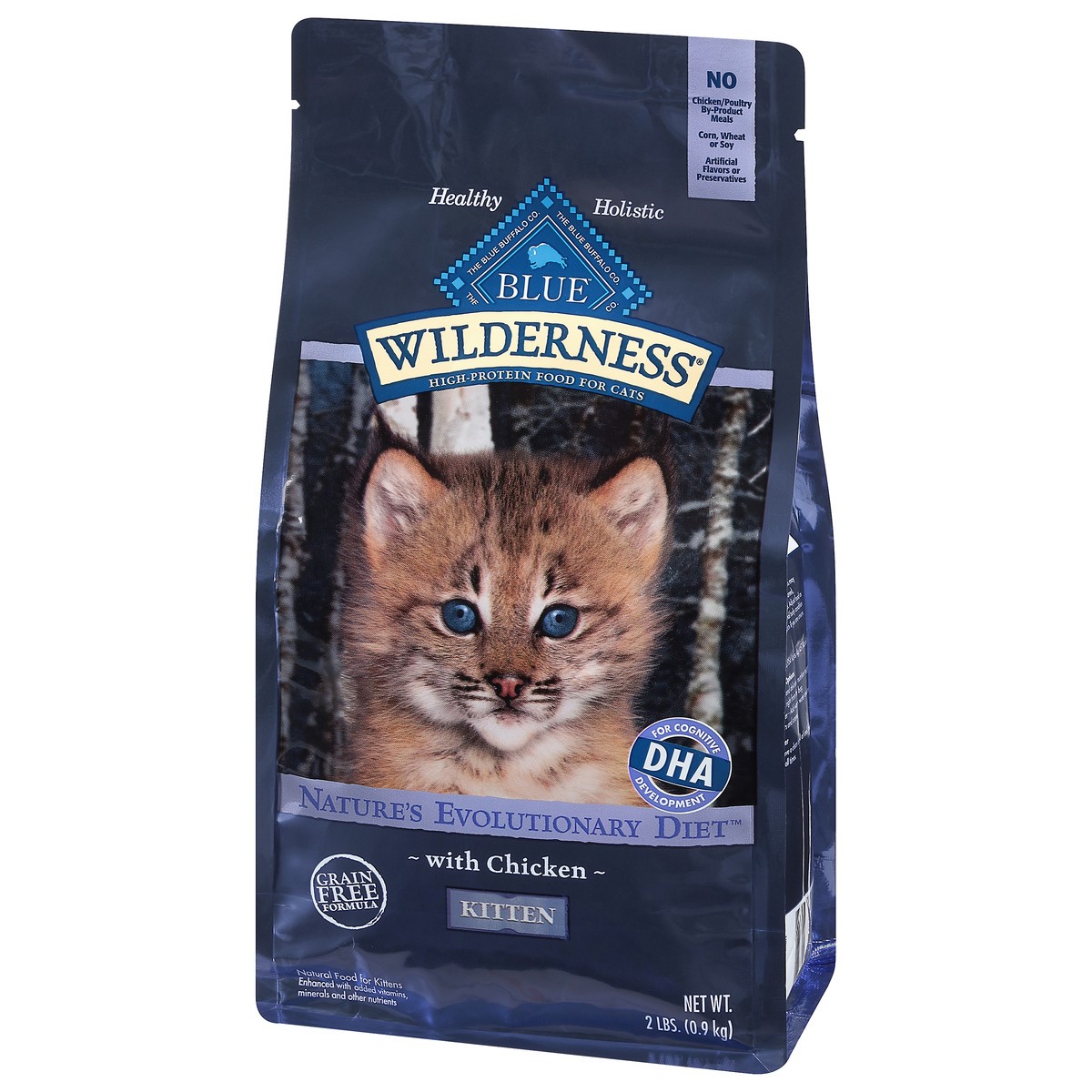 slide 3 of 9, Blue Buffalo Blue Wilderness Natural Kitten Nature's Evolutionary Diet with Chicken Food for Kittens 2 lb, 2 lb