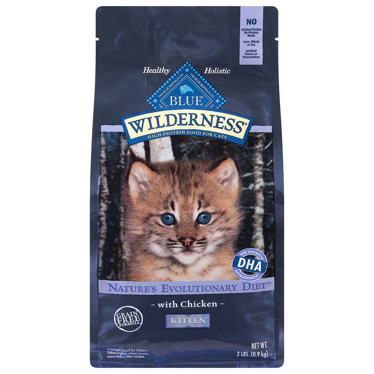 slide 1 of 9, Blue Buffalo Blue Wilderness Natural Kitten Nature's Evolutionary Diet with Chicken Food for Kittens 2 lb, 2 lb