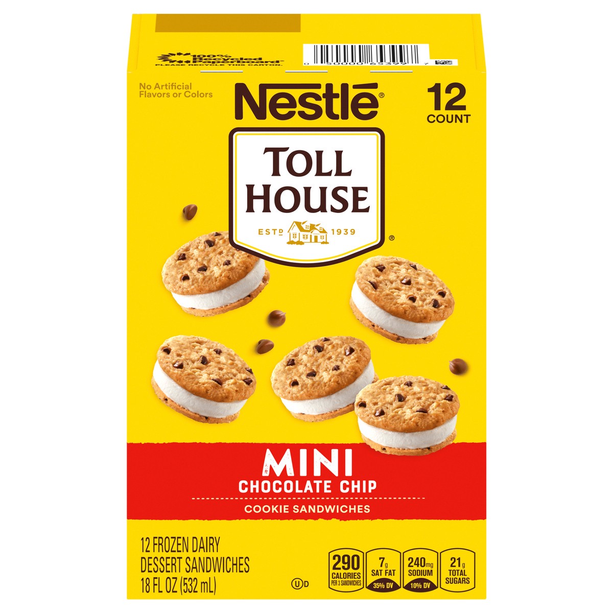 slide 1 of 4, Toll House Cookie Sandwiches, 12 ct