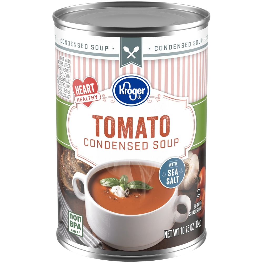 slide 1 of 1, Kroger Heart Healthy Tomato Condensed Soup, 10.75 oz