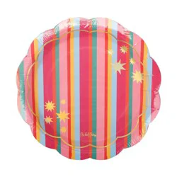 Meijer Birthday Stripe Plate - 9 in - 10 ct