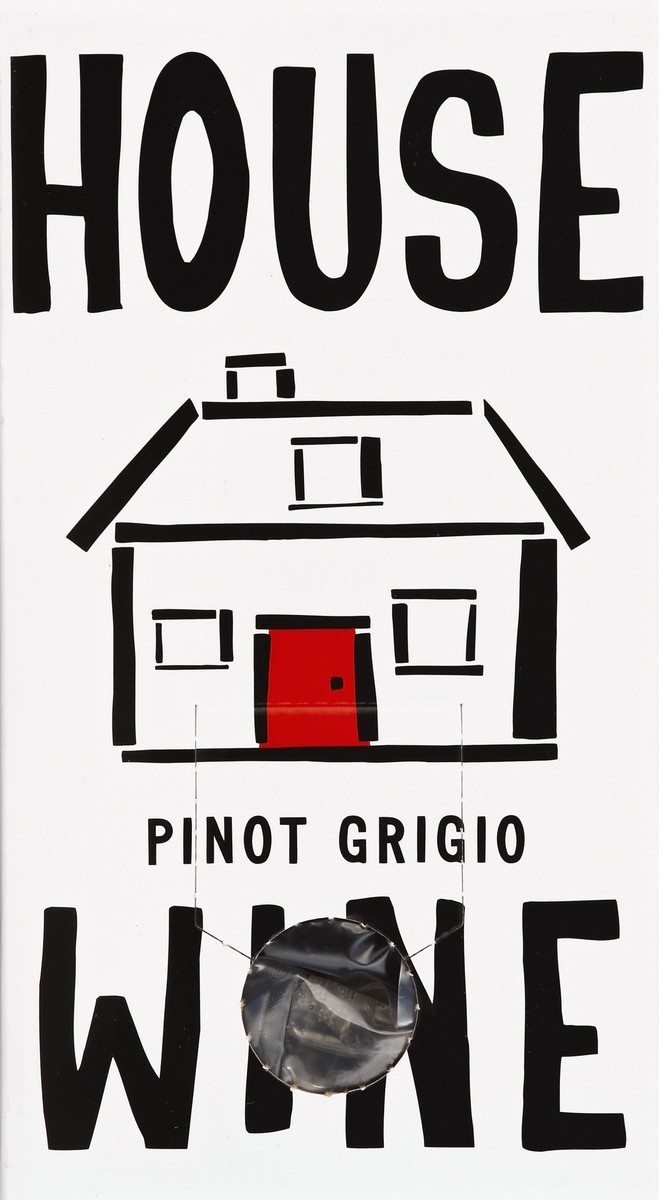 slide 3 of 4, House Wine House Pinot Grigio Wine Boxed, 3 liter