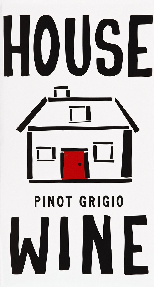 slide 4 of 4, House Wine House Pinot Grigio Wine Boxed, 3 liter