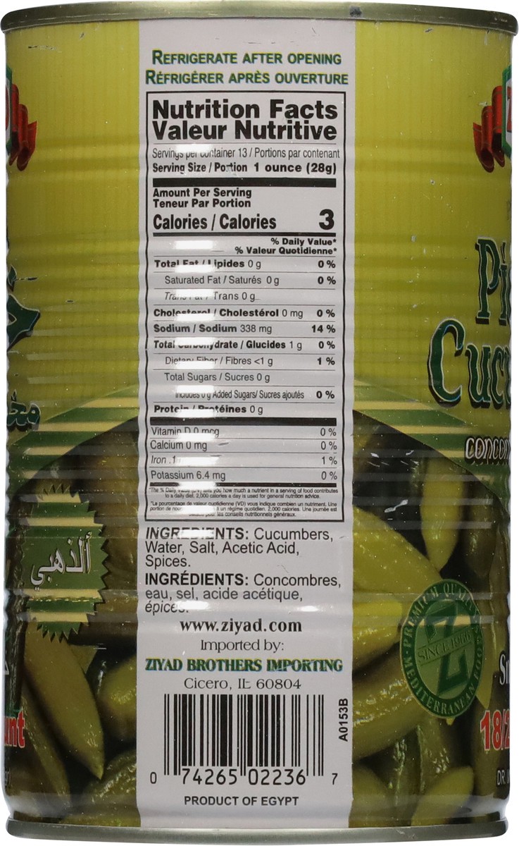slide 2 of 14, Ziyad Premium Pickled Cucumbers Small Size - 13 oz, 13 oz