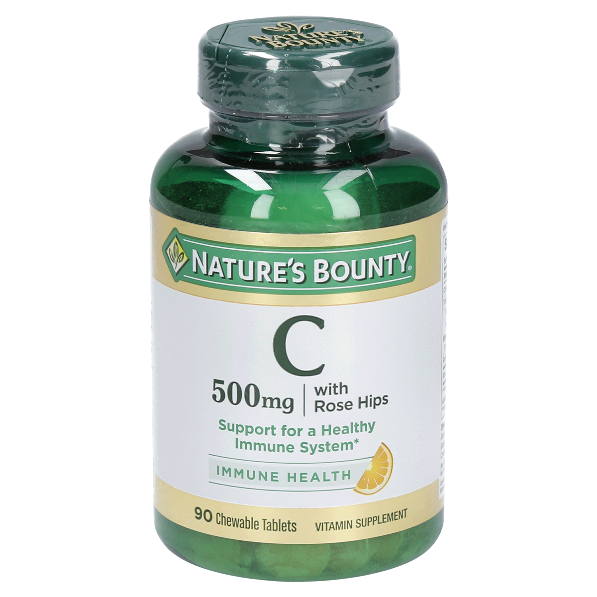 slide 1 of 13, Nature's Bounty Delicious Chewable Vitamin C with Rose Hips Tablets, 500mg, 90 ct