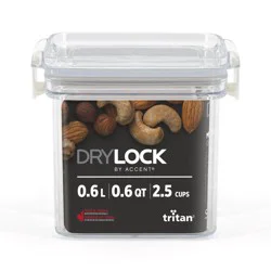 Drylock Tritan Square 2.5 Cup Container