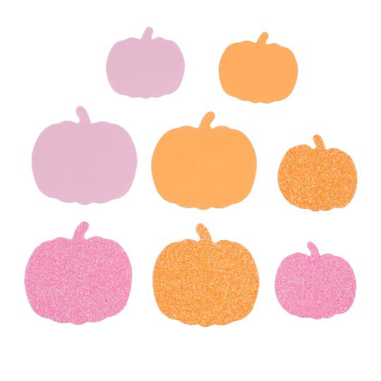 slide 1 of 2, Sweet & Spooky Pumpkin Foam Stickers By Creatology, 5.5 in x 8 in x 1.5 in