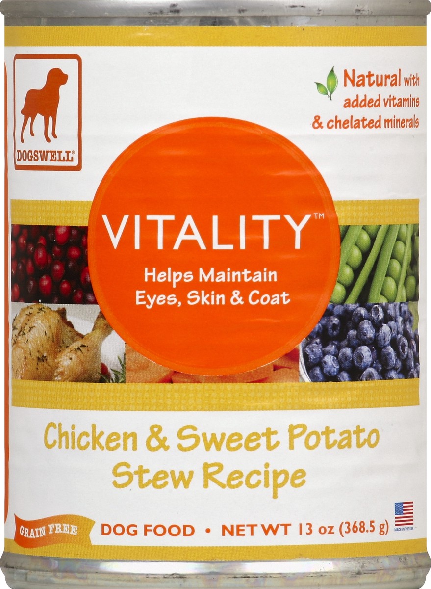 slide 2 of 2, Dogswell Vitality Chicken Sweet Potato Stew Recipe, 13 oz