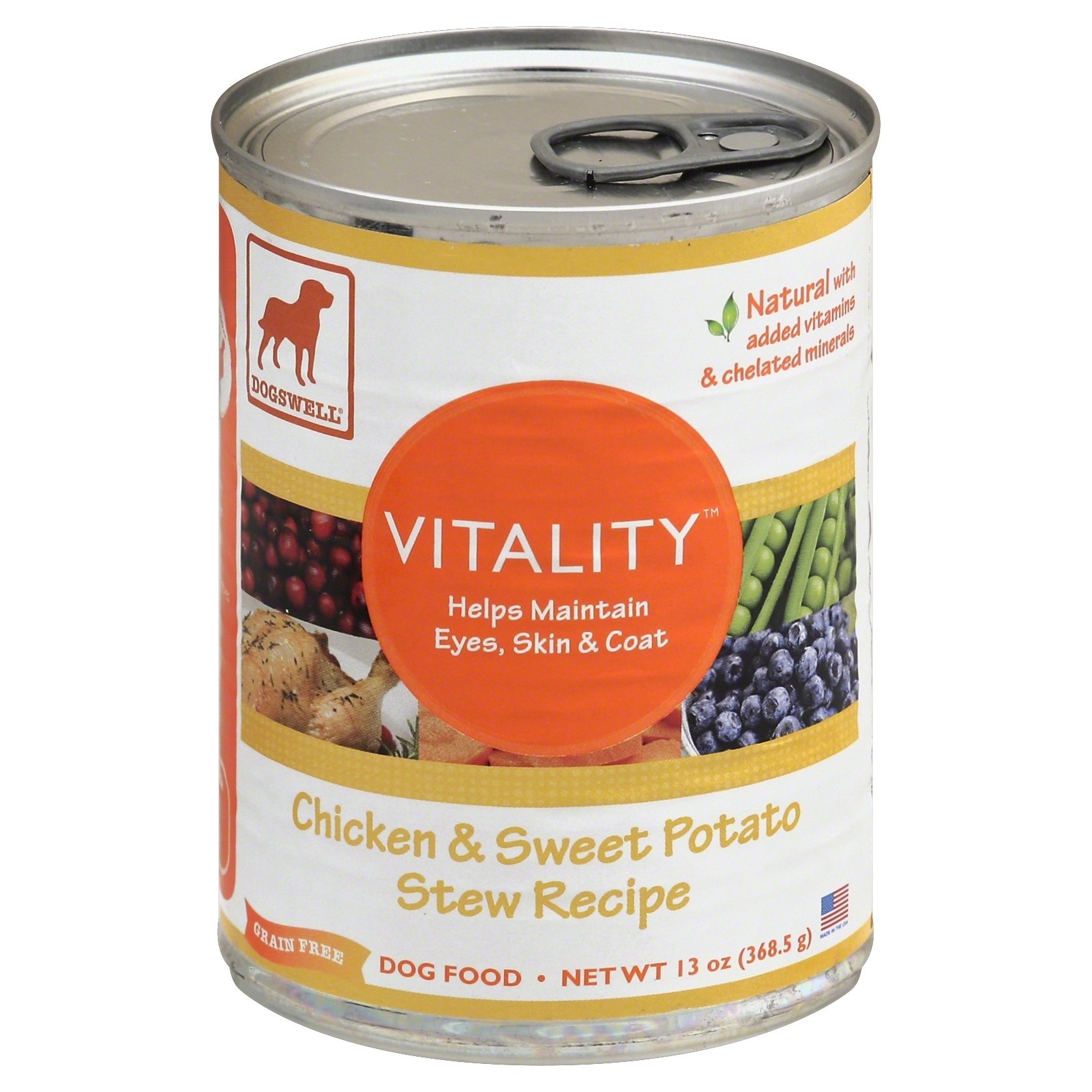 slide 1 of 2, Dogswell Vitality Chicken Sweet Potato Stew Recipe, 13 oz