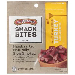 Old Wisconsin Turkey Honey Brown Sugar Sausage Bites 8 oz