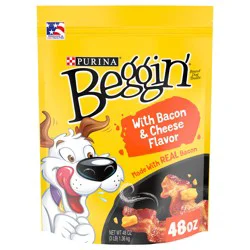 Purina Beggin' Strips With Real Meat Dog Training Treats With Bacon and Cheese Flavors