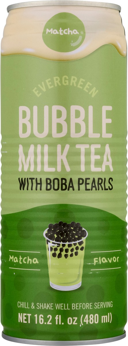 slide 10 of 13, Evergreen Matcha Flavor Bubble Milk Tea with Boba Pearls 16.2 fl oz, 16.2 fl oz