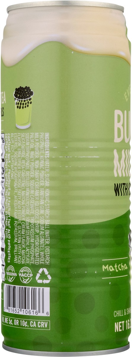 slide 6 of 13, Evergreen Matcha Flavor Bubble Milk Tea with Boba Pearls 16.2 fl oz, 16.2 fl oz