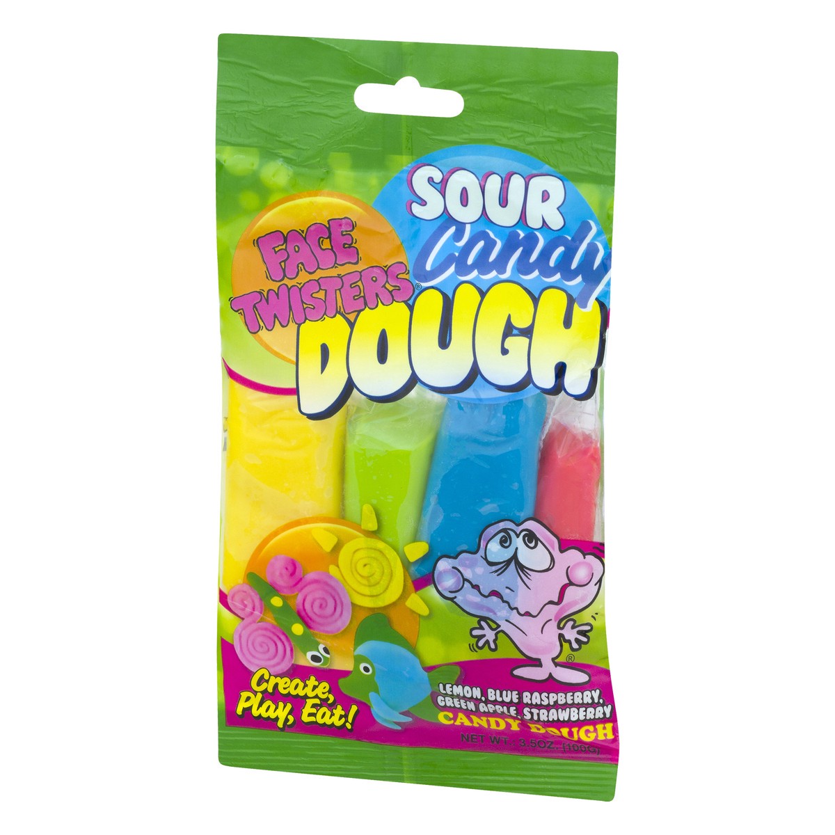 slide 1 of 10, Face Twisters Schuster Sour Candy Dough, 3.5 oz