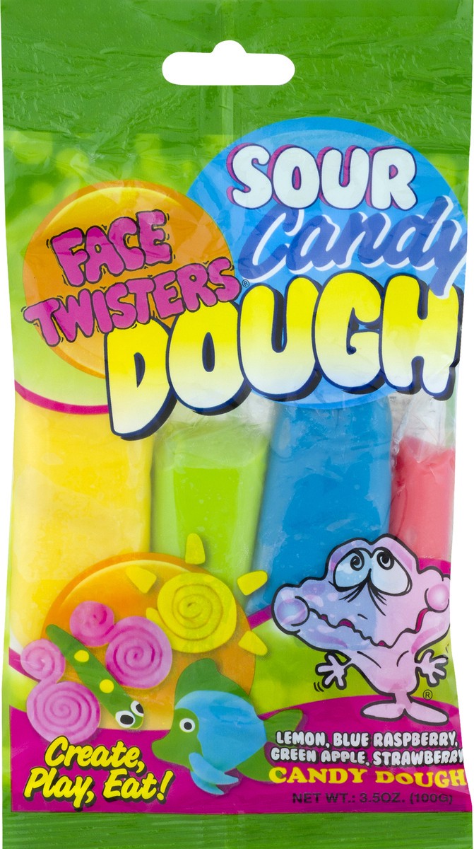 slide 2 of 10, Face Twisters Schuster Sour Candy Dough, 3.5 oz