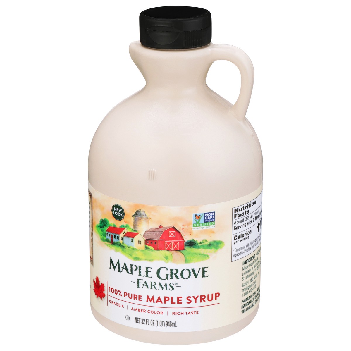 slide 6 of 11, Maple Grove Farms Maple Syrup, 32 fl oz