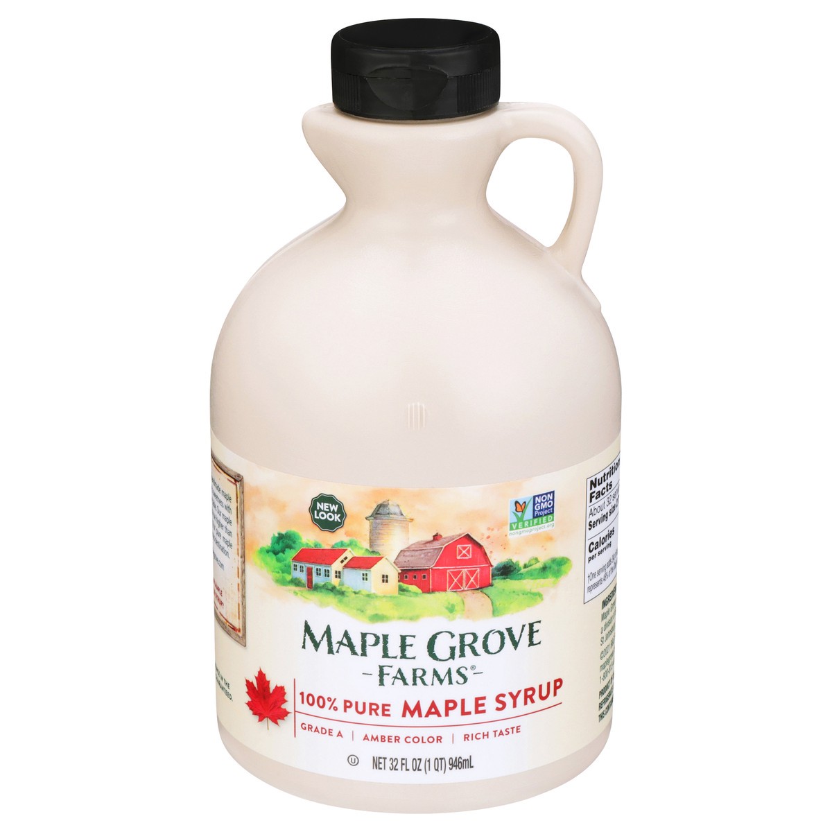 slide 4 of 11, Maple Grove Farms Maple Syrup, 32 fl oz