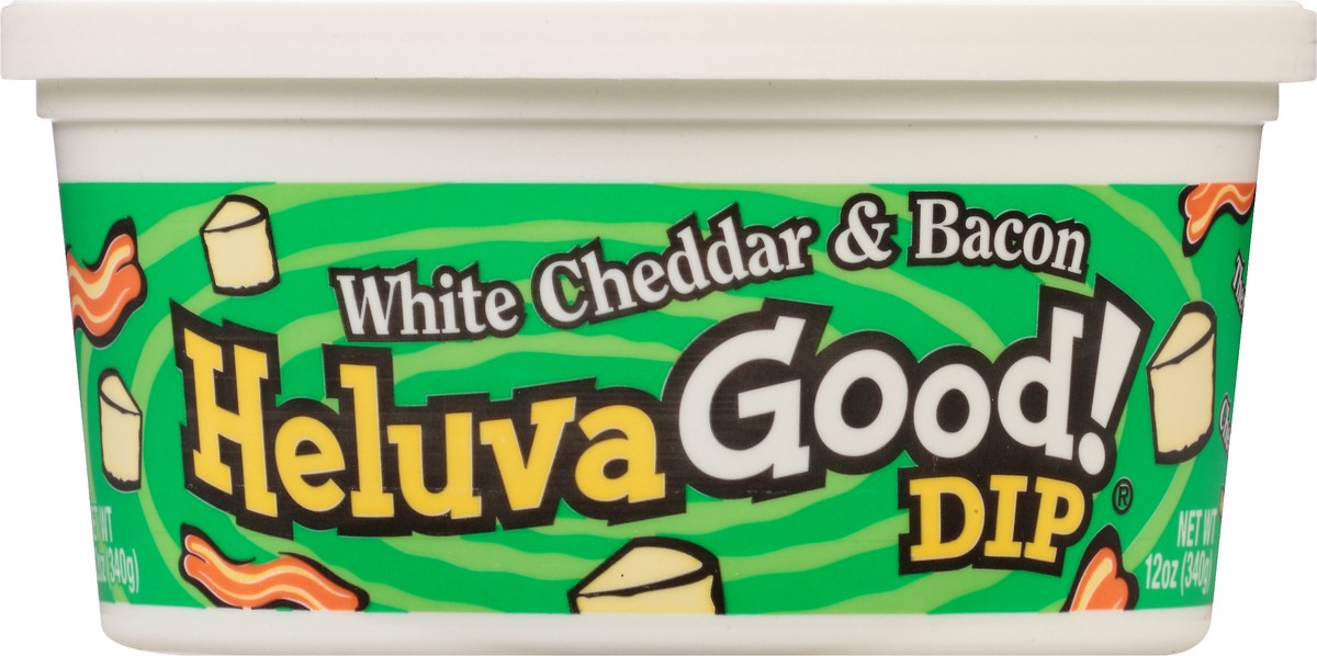 slide 6 of 8, Heluva Good! White Cheddar Bacon Dip, 12 oz, 12 oz