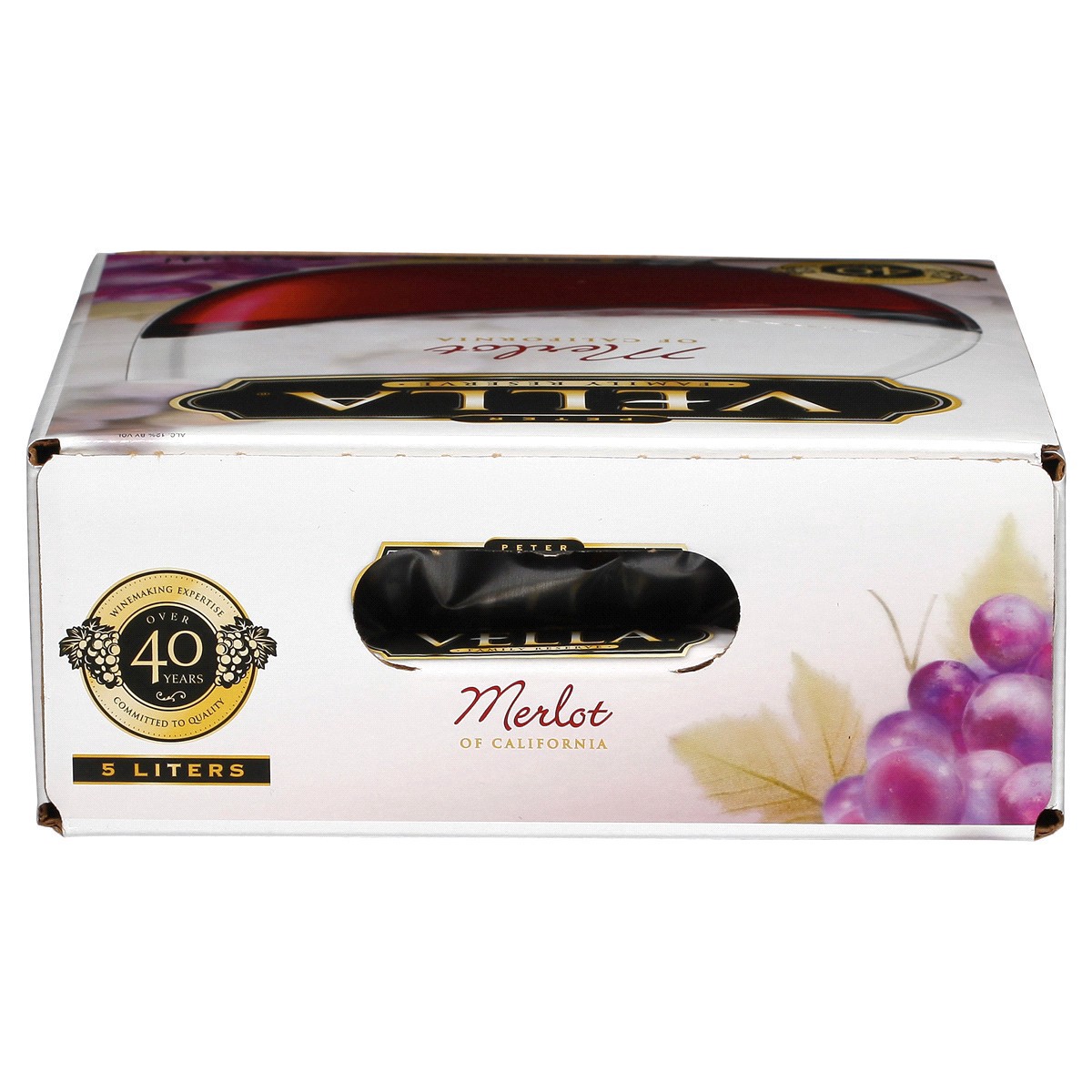 slide 4 of 7, Peter Vella Merlot Wine, 5 liter