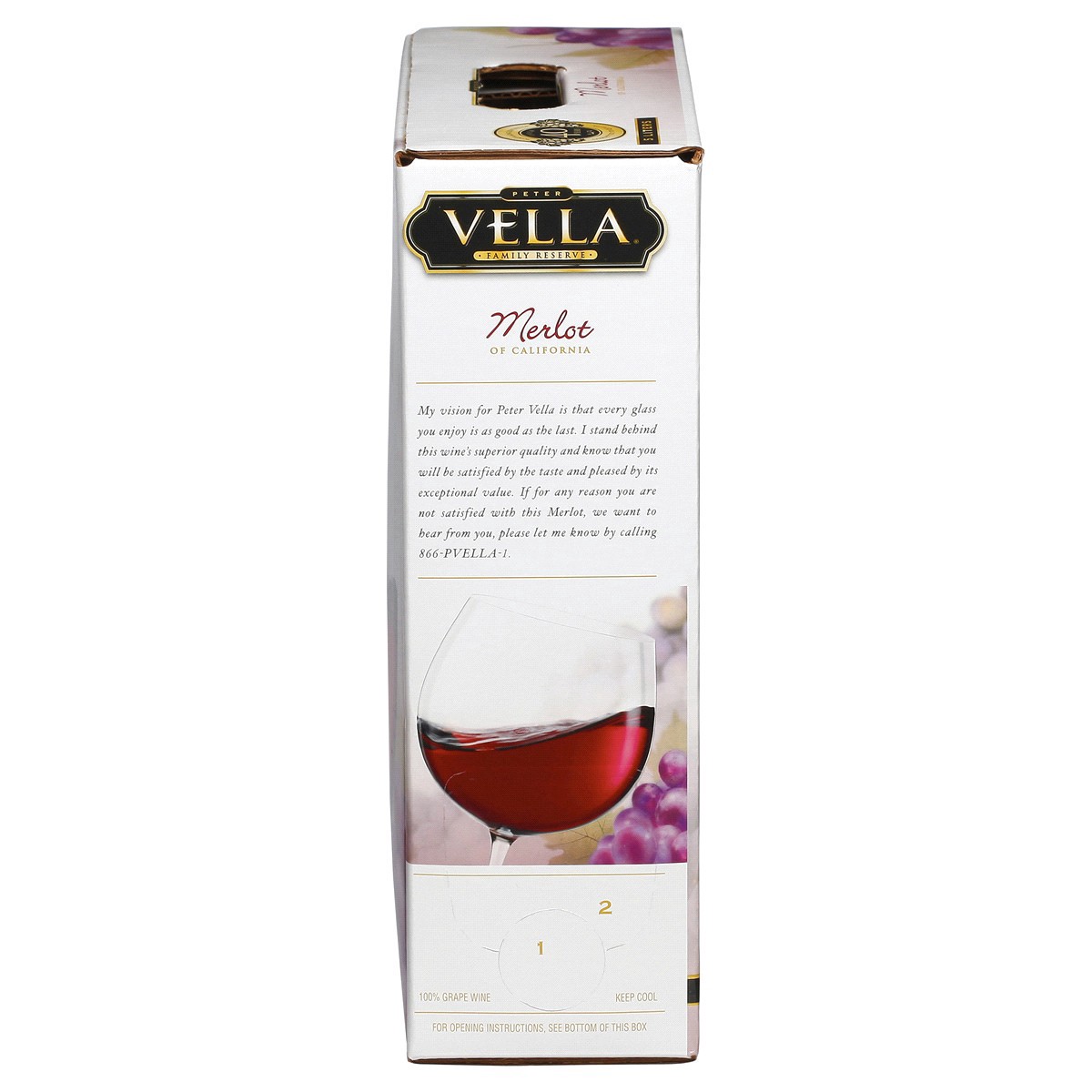 slide 2 of 7, Peter Vella Merlot Wine, 5 liter