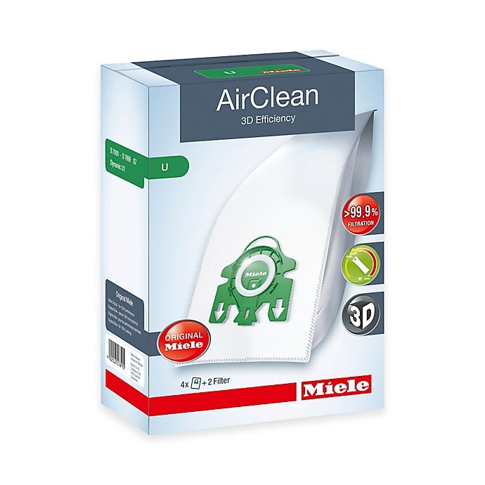 slide 1 of 1, Miele AirClean U Dustbag, 4 ct