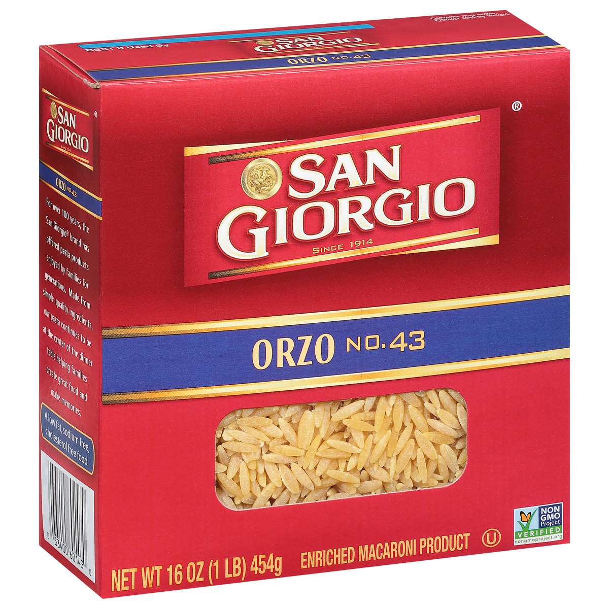 slide 6 of 9, San Giorgio No. 43 Orzo 16 oz, 16 oz