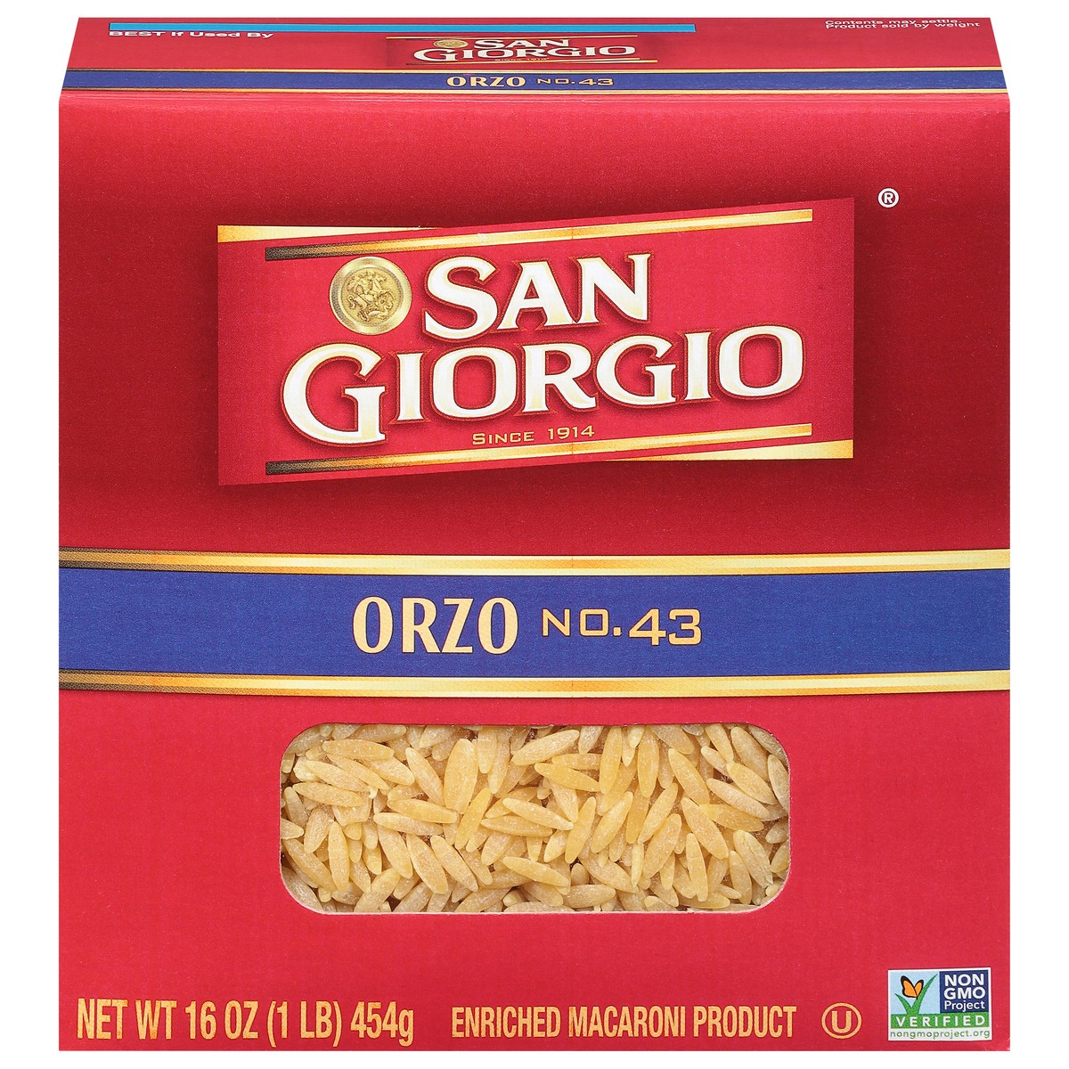 slide 1 of 9, San Giorgio No. 43 Orzo 16 oz, 16 oz