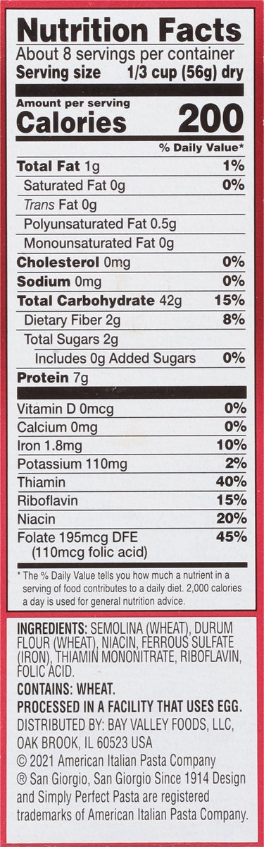 slide 3 of 9, San Giorgio No. 43 Orzo 16 oz, 16 oz