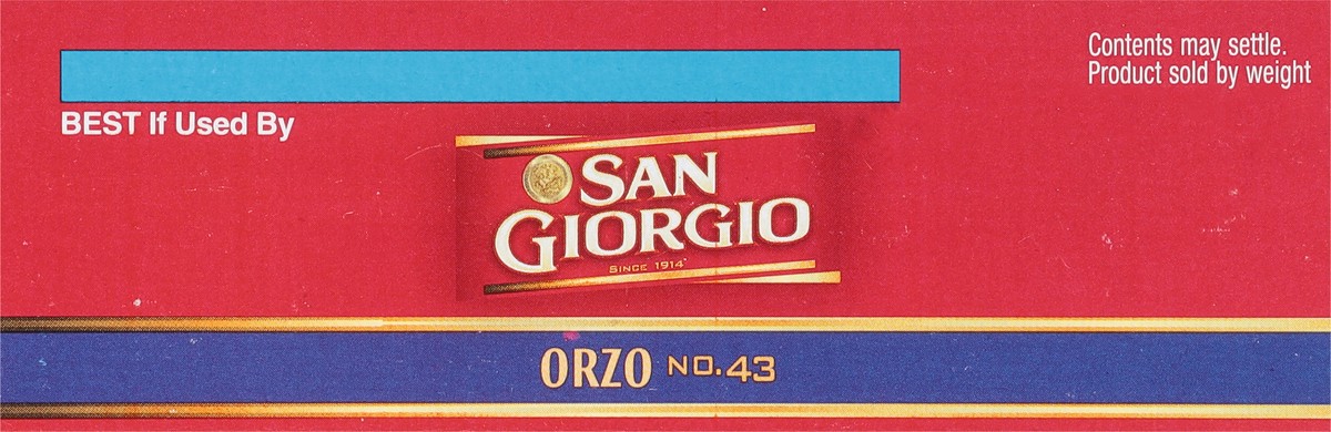 slide 2 of 9, San Giorgio No. 43 Orzo 16 oz, 16 oz