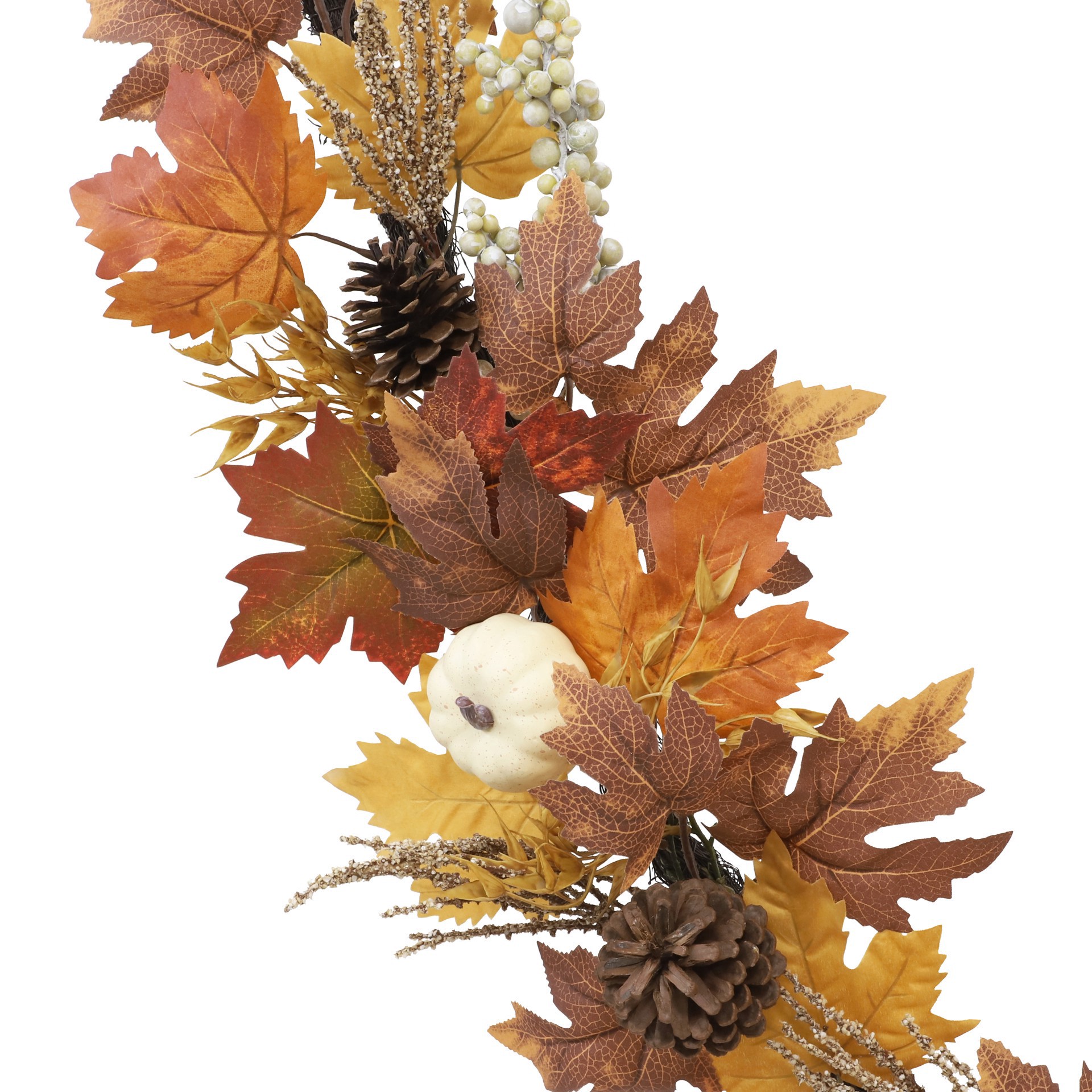 slide 2 of 3, 6ft. Maple Leaves & Pumpkin Garland By Ashland, 6 ft