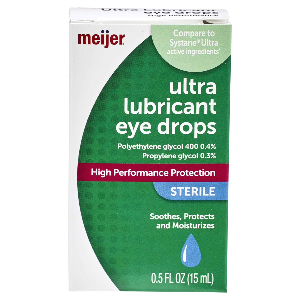 slide 1 of 9, Meijer UltraLubricant Eye Drops, 0.5 oz