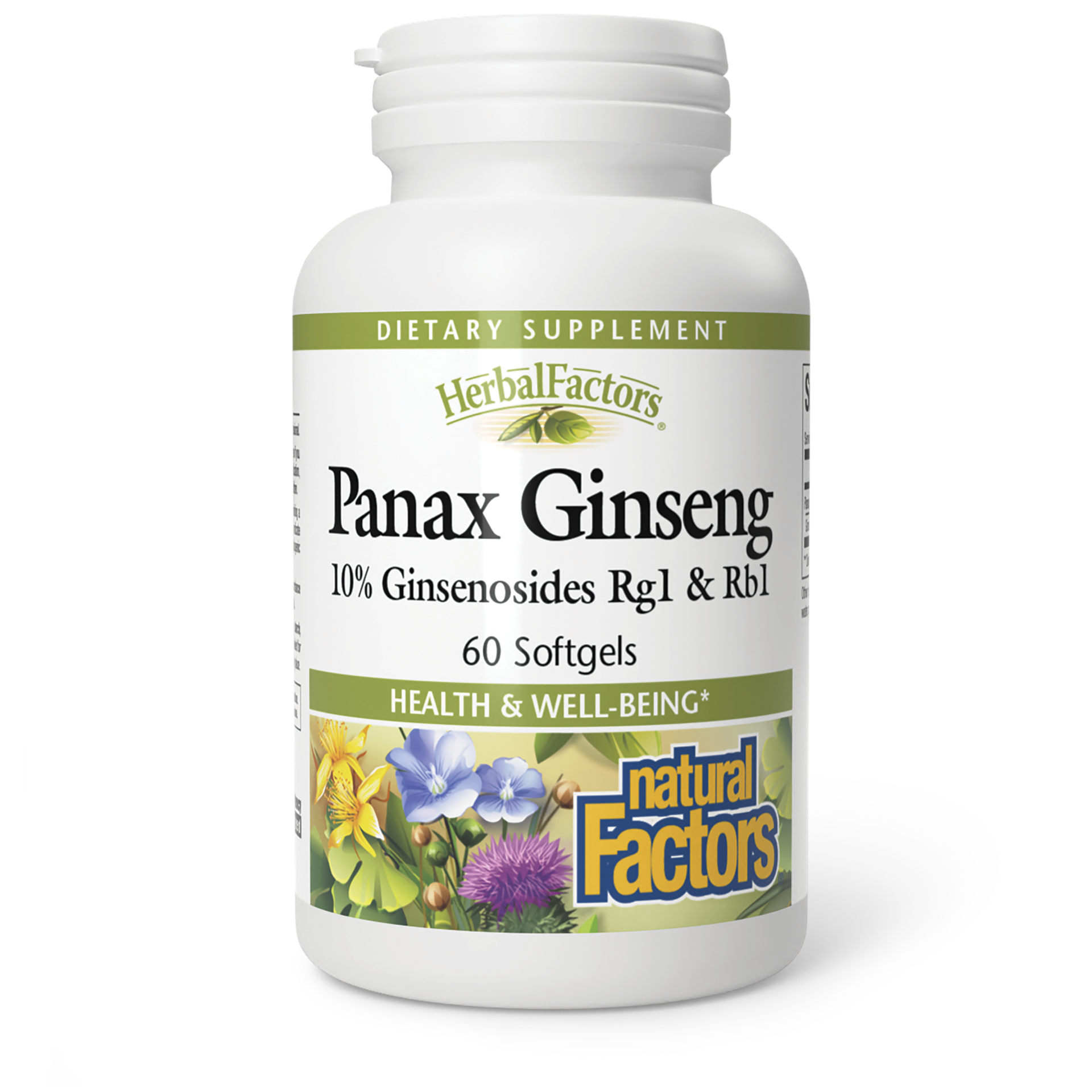 slide 1 of 2, Natural Factors Panax Ginseng Dietary Supplement, 60 ct