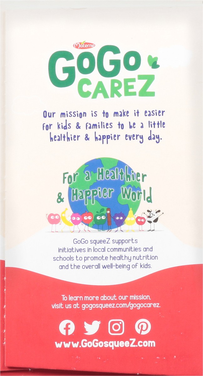 slide 2 of 9, GoGo squeeZ yogurtZ Low fat Strawberry Yogurt Snack Pouches, 3 oz (10 Pack), 10 ct