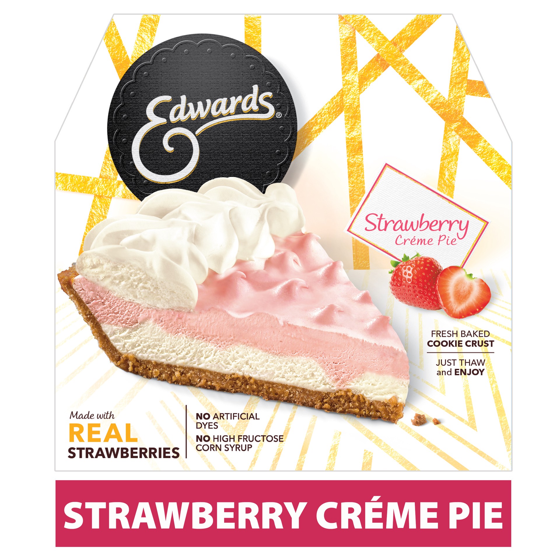 slide 3 of 5, Edwards Strawberry Creme Pie 25 oz, 25 oz