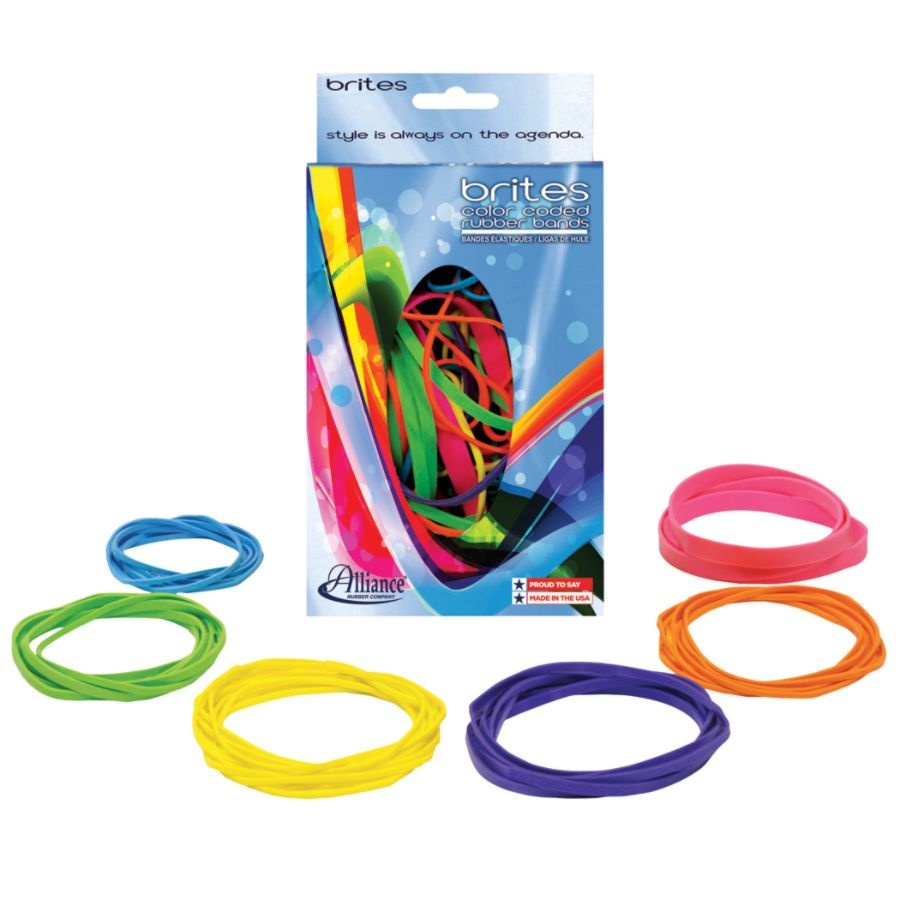 slide 2 of 4, Alliance Brites Pic Pac Rubber Bands, Assorted Sizes/Colors, 1.5 Oz, 1 ct