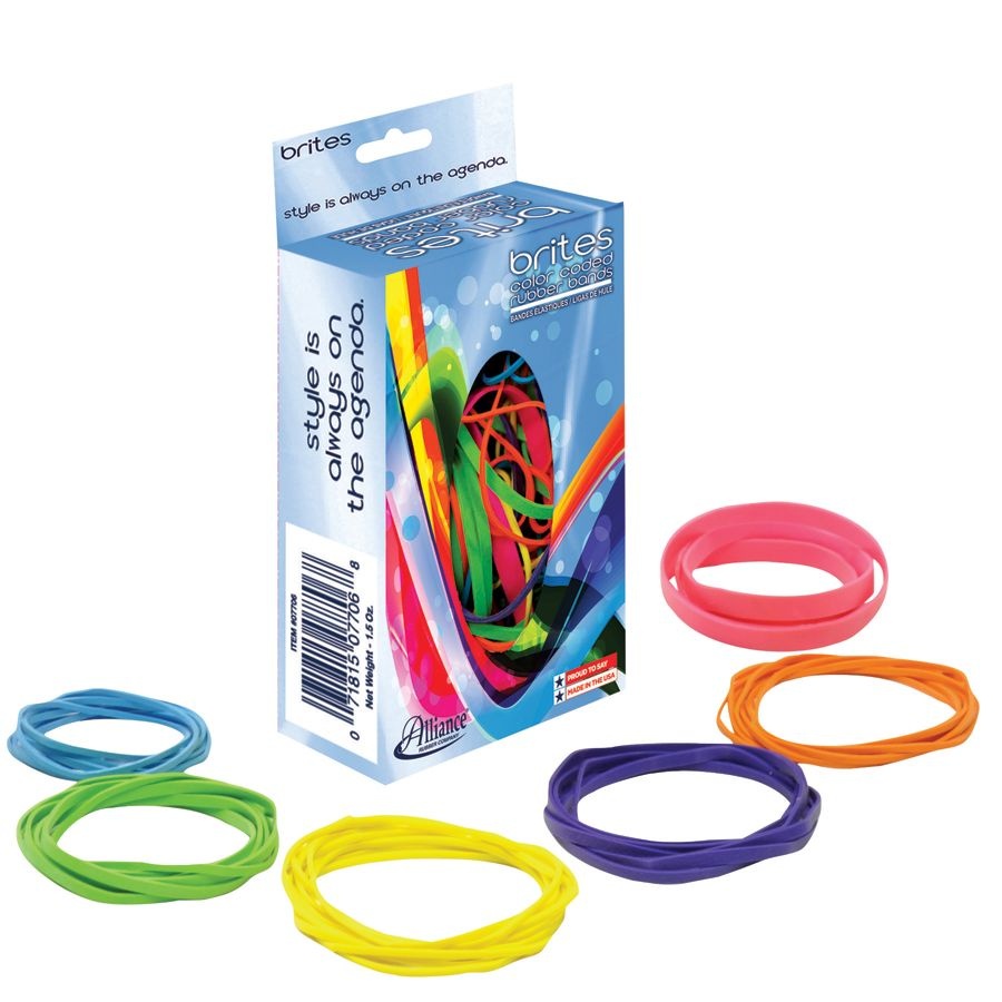 slide 3 of 4, Alliance Brites Pic Pac Rubber Bands, Assorted Sizes/Colors, 1.5 Oz, 1 ct