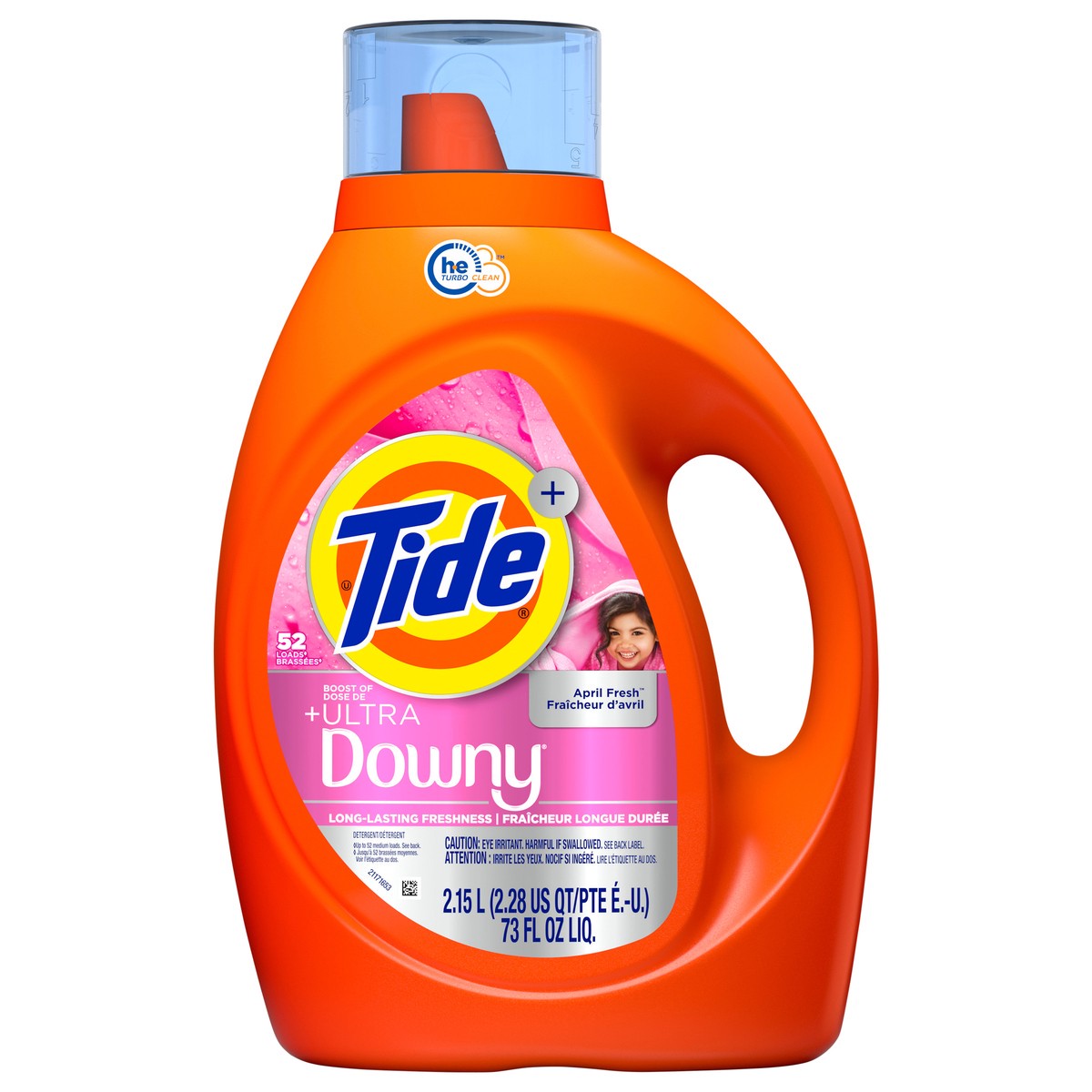 slide 7 of 7, Tide Plus Boost of Ultra Downy Liquid Laundry Detergent, April Fresh Scent, 84 fl oz