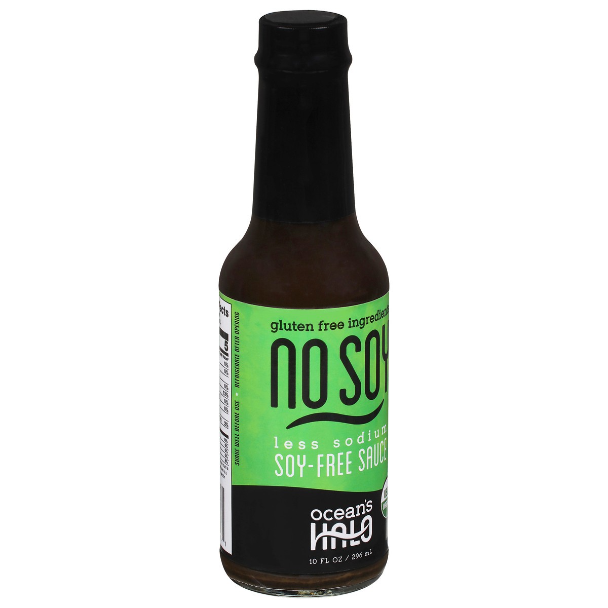 slide 11 of 12, Ocean's Halo No Soy Less Sodium Soy-Free Sauce 10 fl oz, 10 fl oz