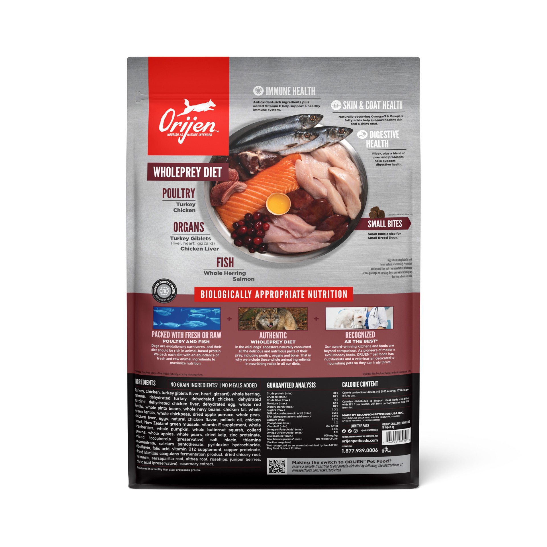 slide 2 of 3, ORIJEN Small Breed Dog 10LB, 10 lb