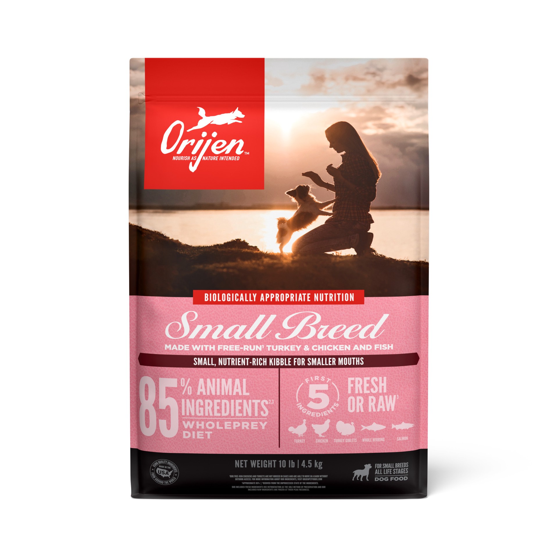 slide 1 of 3, ORIJEN Small Breed Dog 10LB, 10 lb