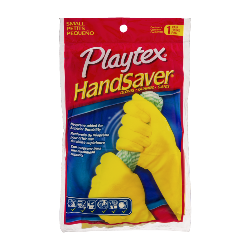 slide 1 of 1, Playtex Hand Saver Everyday Protection Rubber Gloves, 1 pair