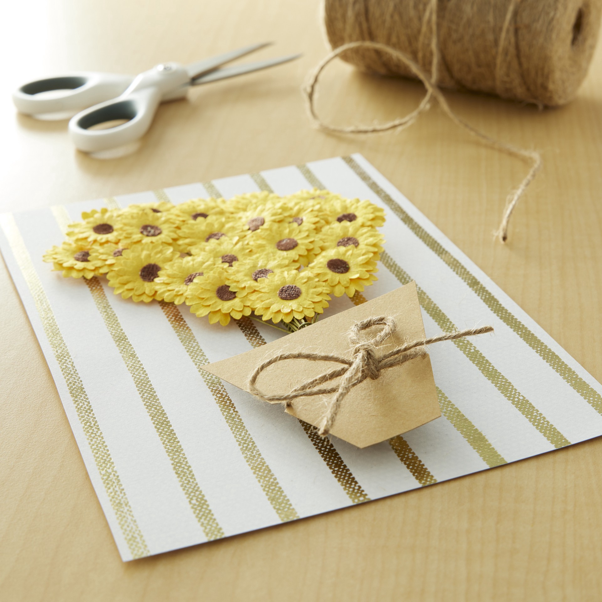 slide 2 of 3, Yellow Daisy Paper Flowers By Recollections, 24ct., 24 ct