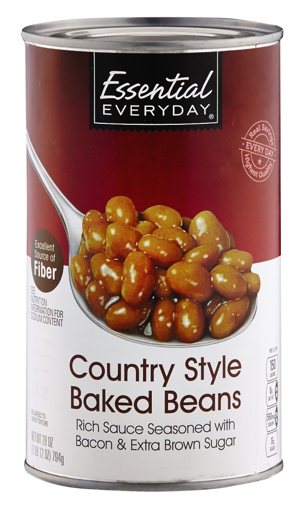 slide 1 of 1, Essential Everyday Country Style Baked Beans, 28 oz