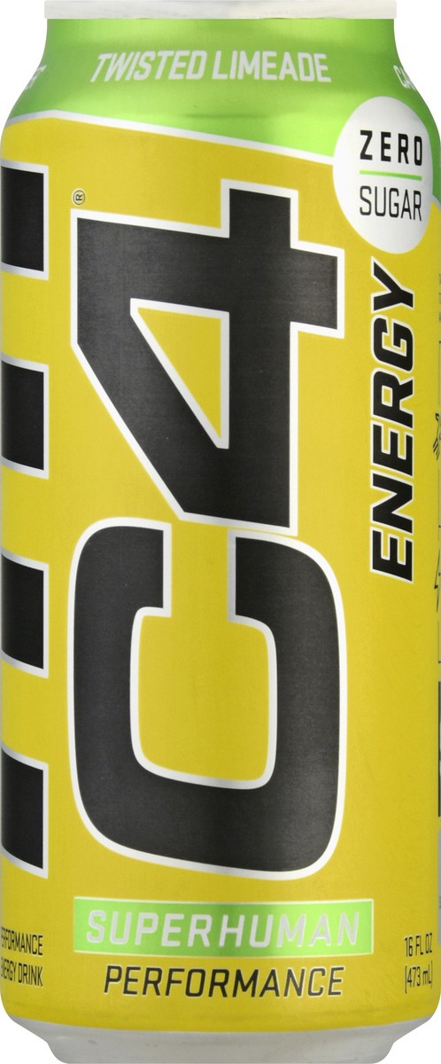 slide 6 of 9, C4 Sport Energy Twisted Limeade Performance Energy Drink 16 oz, 16 oz