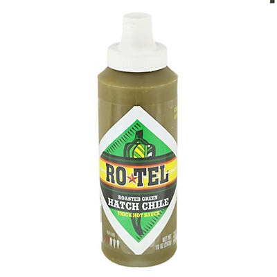 slide 1 of 1, Rotel Roasted Green Hatch Chile Thick Hot Sauce, 10 oz