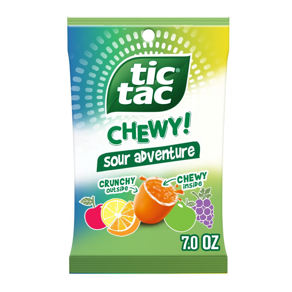 slide 5 of 6, Tic Tac Chewy Sour Adventure Candy, 7 oz