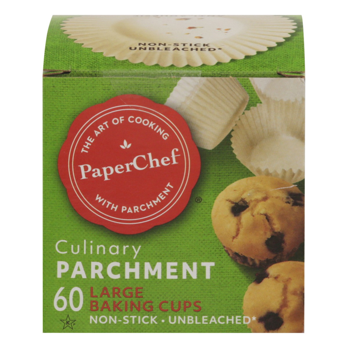 slide 1 of 2, PaperChef Large Baking Cups Large 60 ea, 60 ct