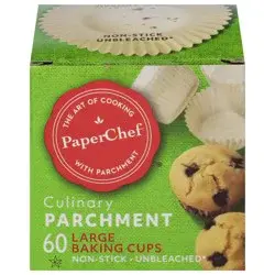 PaperChef Culinary Parchment Baking Cups 60 ea