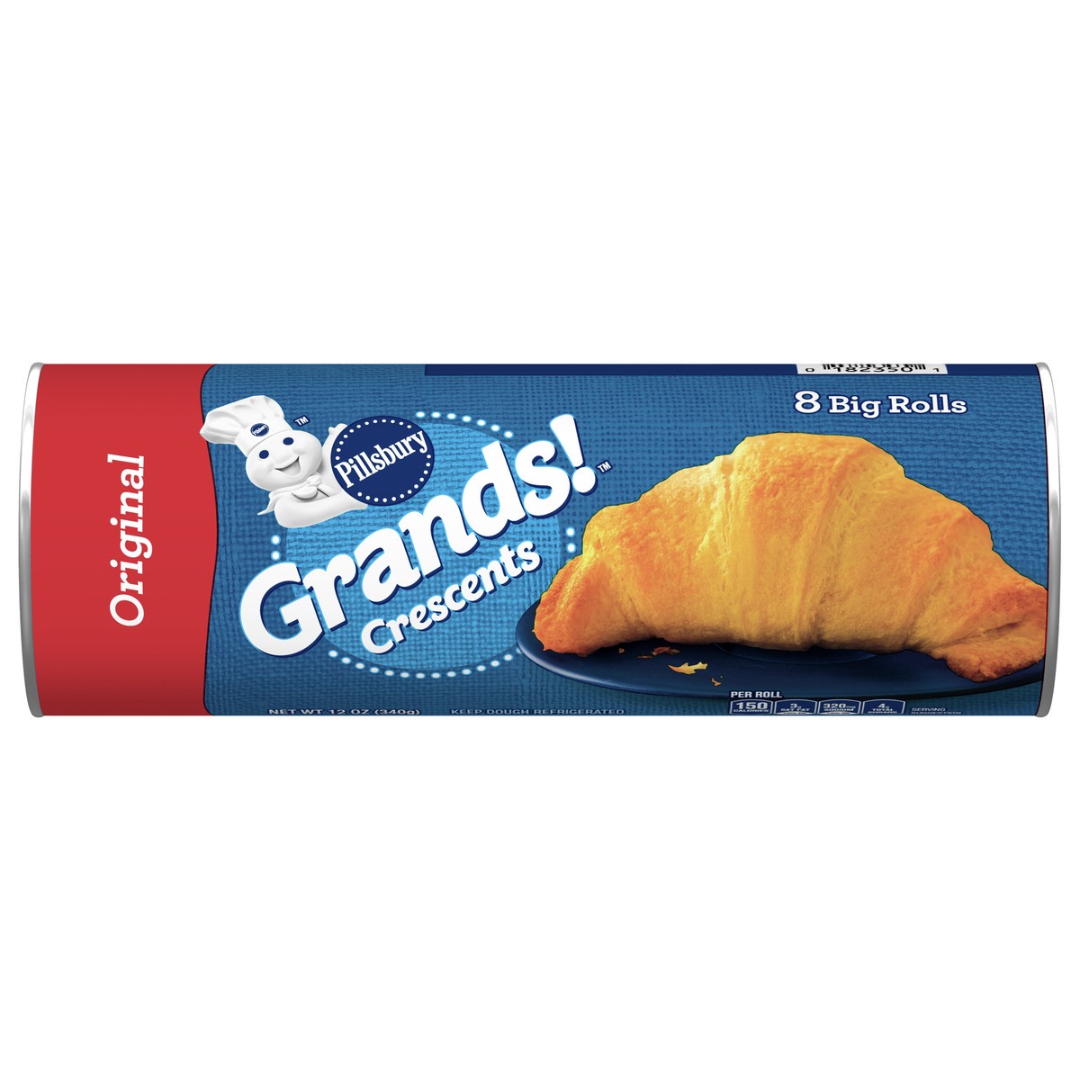 slide 1 of 9, Grands! Crescent Rolls, Original Rolls, 8ct., 12 oz., 